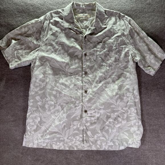 Tommy Bahama Shirt Adult Large‎ Hawaiian Floral Button Up Casual Camp Silk Mens - Picture 1 of 8